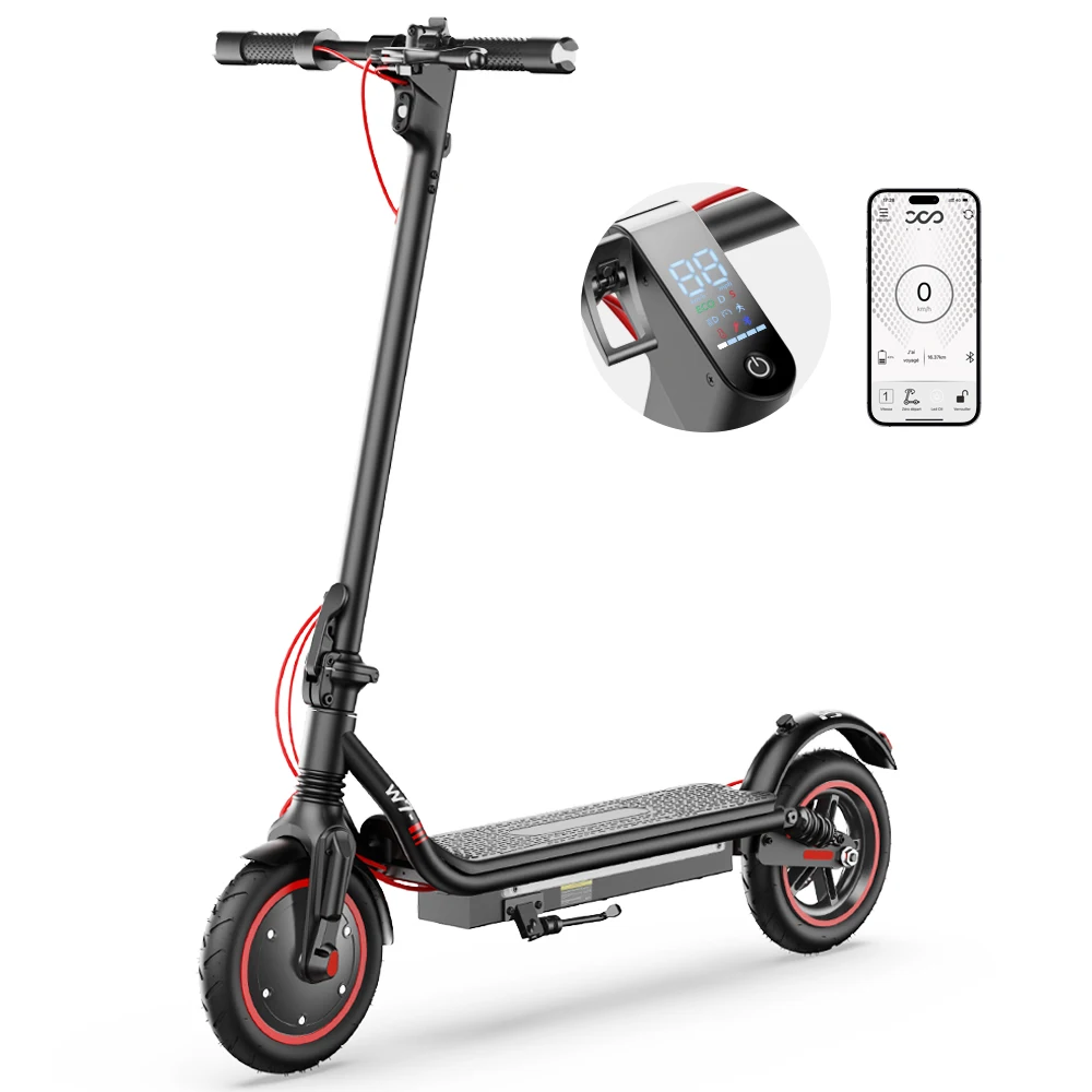 Imagen 6: Scooter W7 Scooter Eléctrico 650W Motor 36V7.8AH Batería APP Control E-Scooter City Commuter Scooter de Viaje Plegable 8,5 Pulgadas