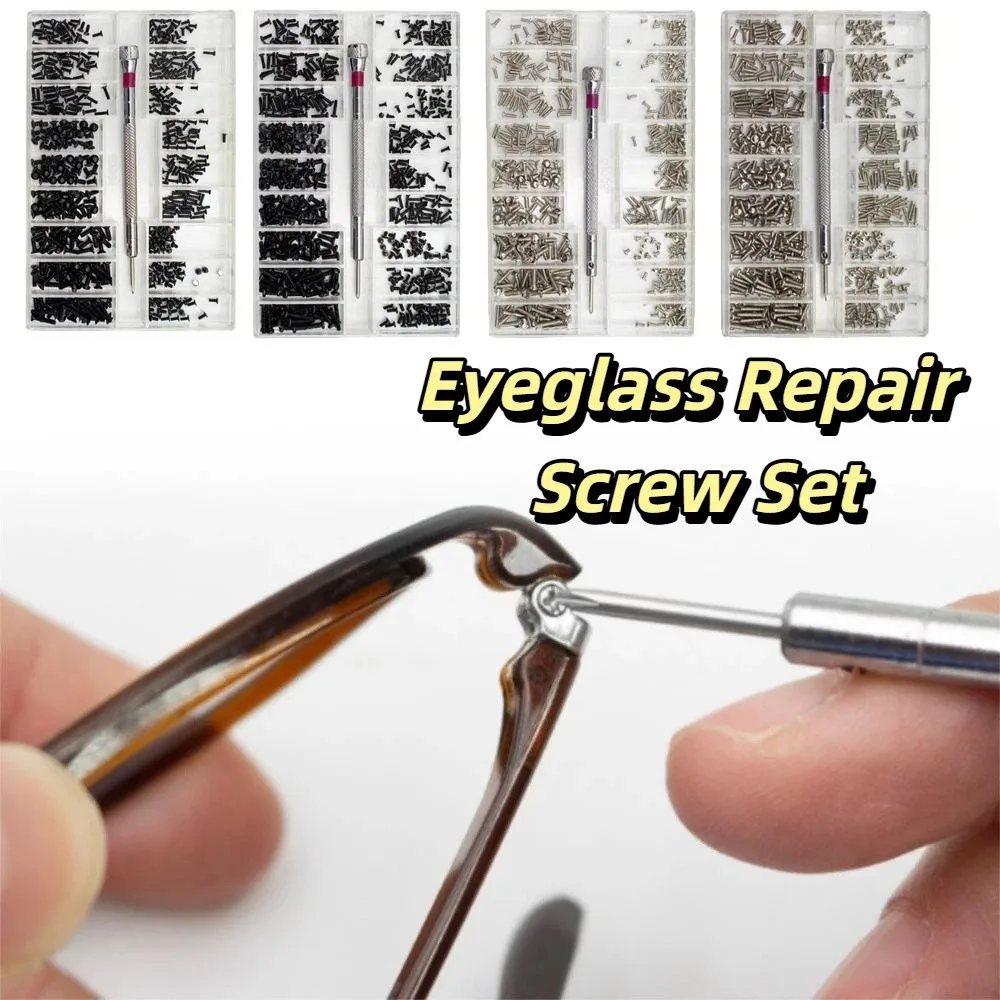 Washer Assorted Mini Screws Set Cross Boxed Micro Screws Silver Hardware Tools Sunglass Repair