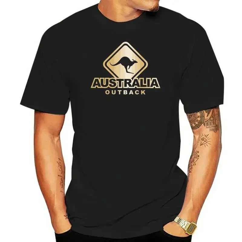 Hot Selling Australia - Outback   Australien   Canguro  Girlie Shirt T Shirt Wholesale Top New Fashion man Tee Shirt  harajuku