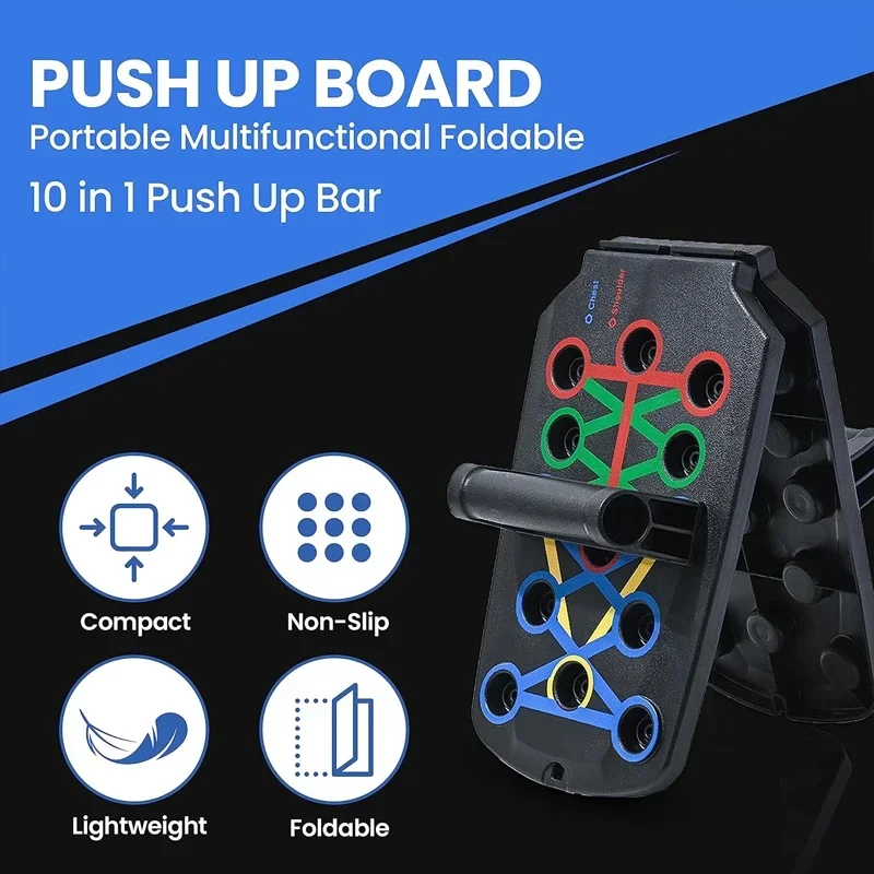 Professional Push Up Strength Training Equipment Foldable Push-up Board for Chest Abdomen Arms and Back Train Home Gym Equipment