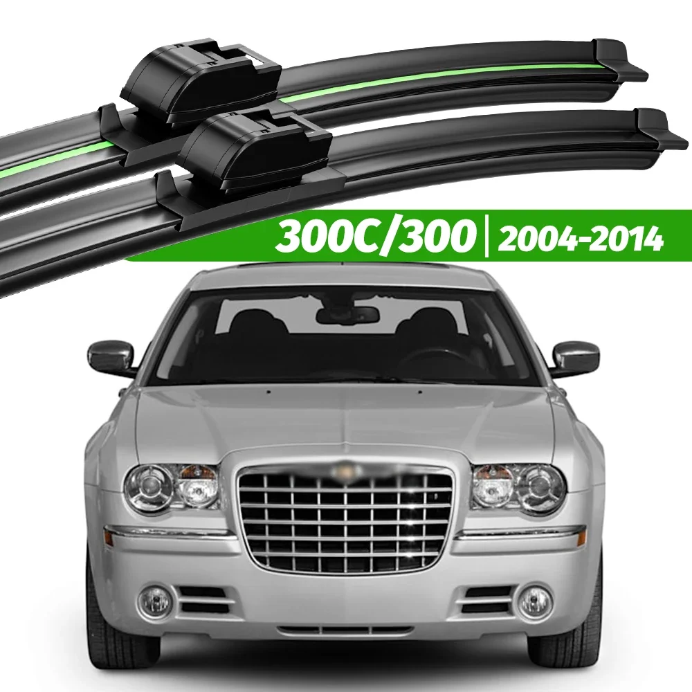 

For Chrysler 300C 300 2004-2014 2pcs Front Windshield Wiper Blades 2005 2006 2008 2009 2010 2013 Windscreen Window Accessories