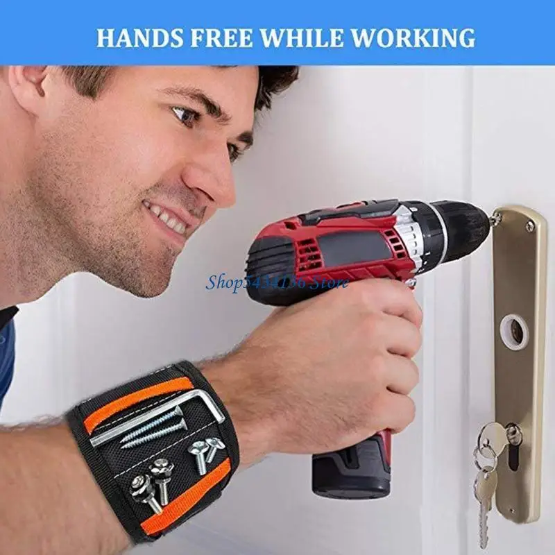 

H7ED Wristband Tool Belt with 10/20 Strong Magnets to Hold Screws Nails Bits