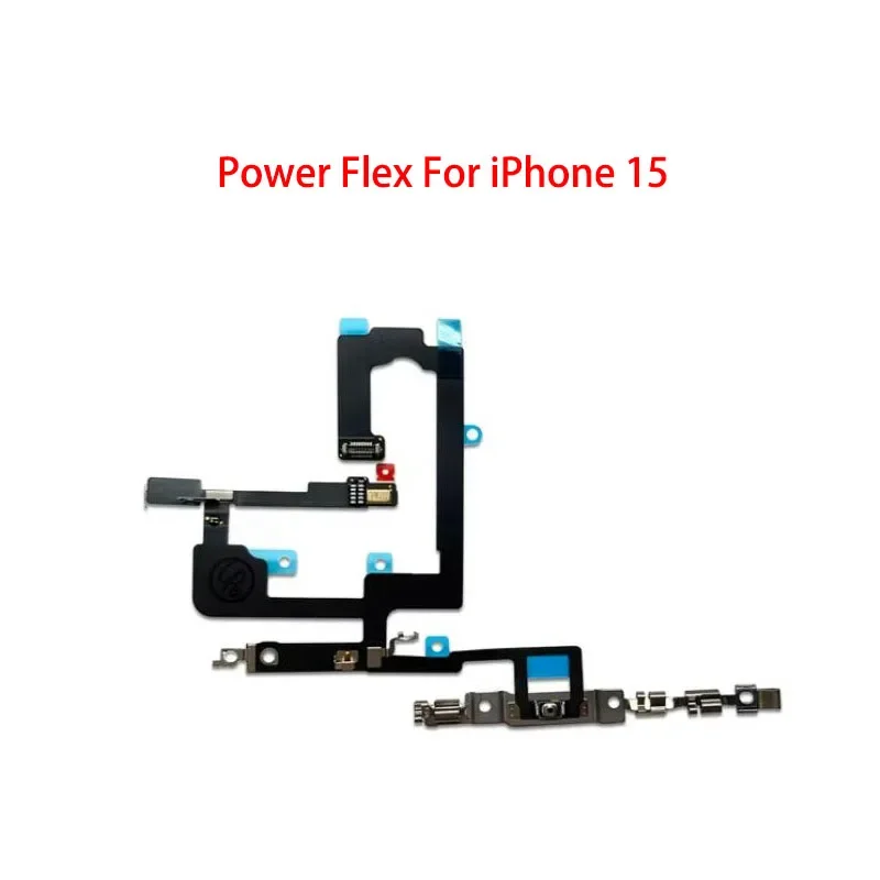 

On off power flex cable with metal for iPhone 15 plus pro max volume switch button key parts