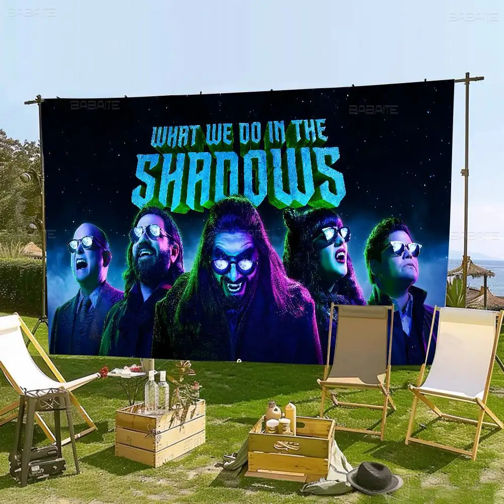 Film What We Do In The Shadows Patroon Banner Art Printing Japanse Muur Vlag Anime Muur Opknoping Home Decor