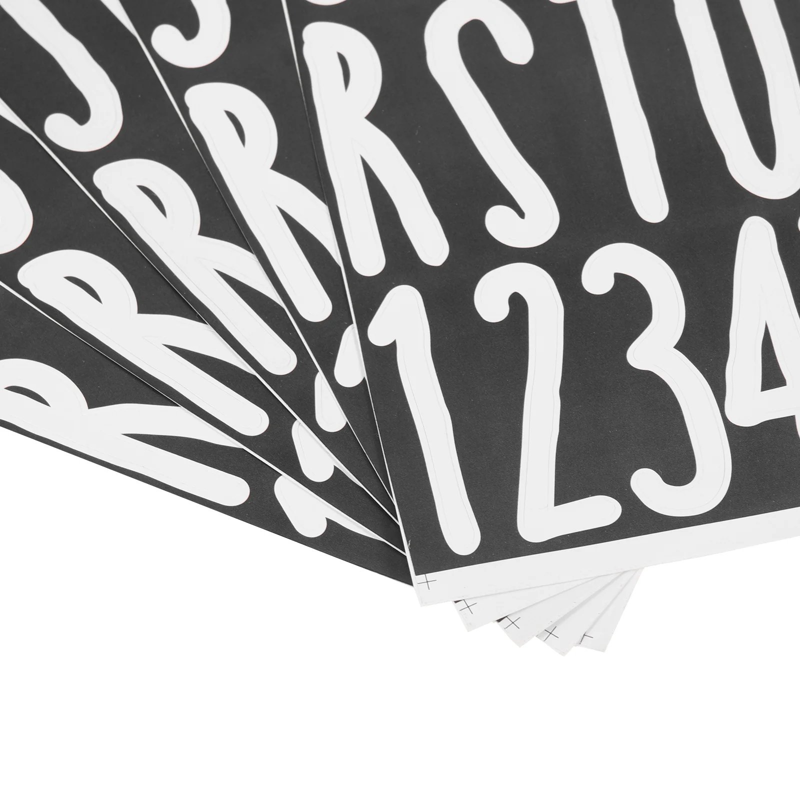 

5pcs Pvc Number Decals For Mailbox Outdoor House Address Waterproof Reflective Self Adhesive Doorplate Stickers Removable