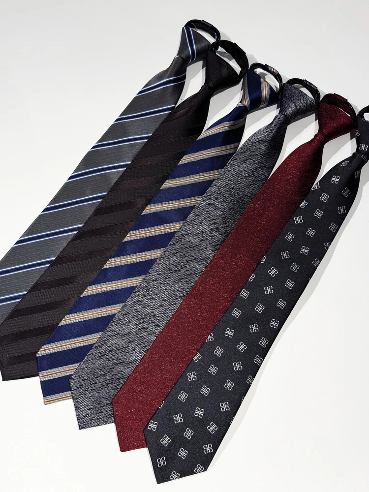 メンズ-カラー斜めストライプネクタイ-シンプルで多用途-ビジネス-フォーマル-ノット-簡単に着用できる快適な生地-ファッションアクセサリー
