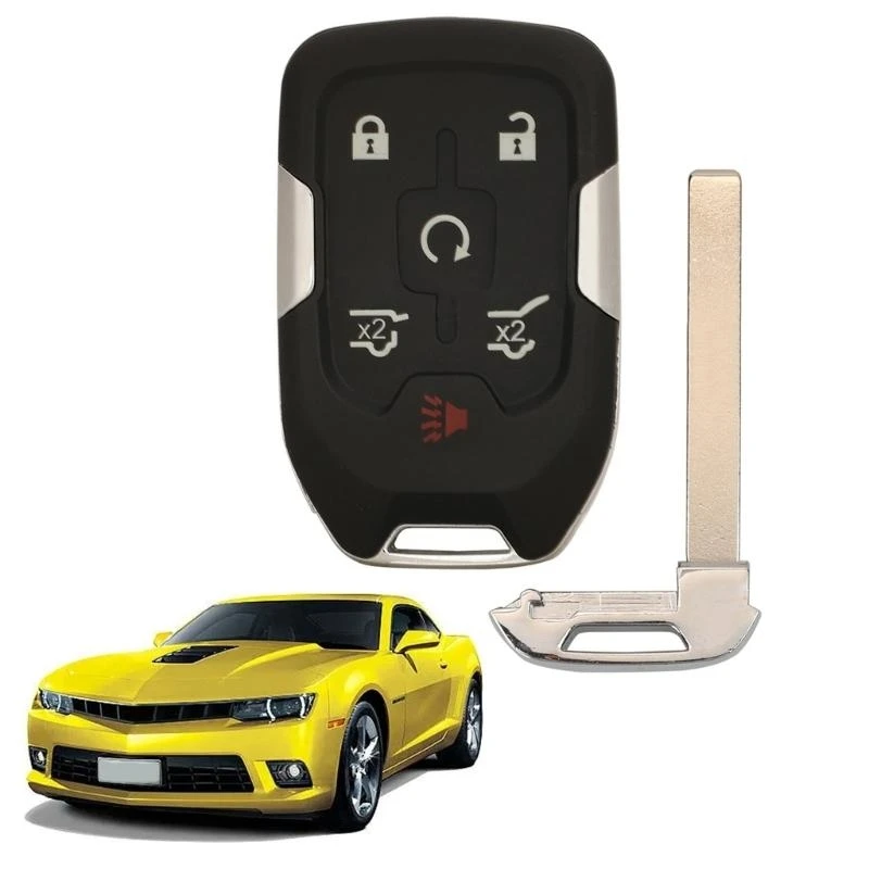 

A2UC 6 Buttons for Key Cover Empty-Shell Car Remote Control for Key Cases Smart-Key Housing Replacement for Chevy S
