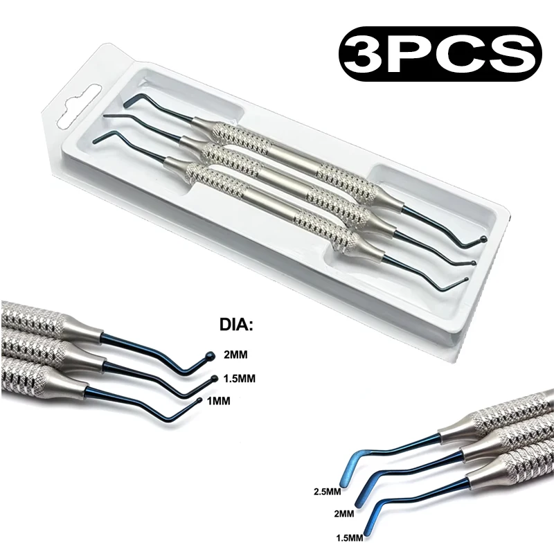 

Набор шпатеров для наполнения из композитной смолы из трех предметов для стоматологов — инструменты для восстановления и ремонта зубных наполнителей