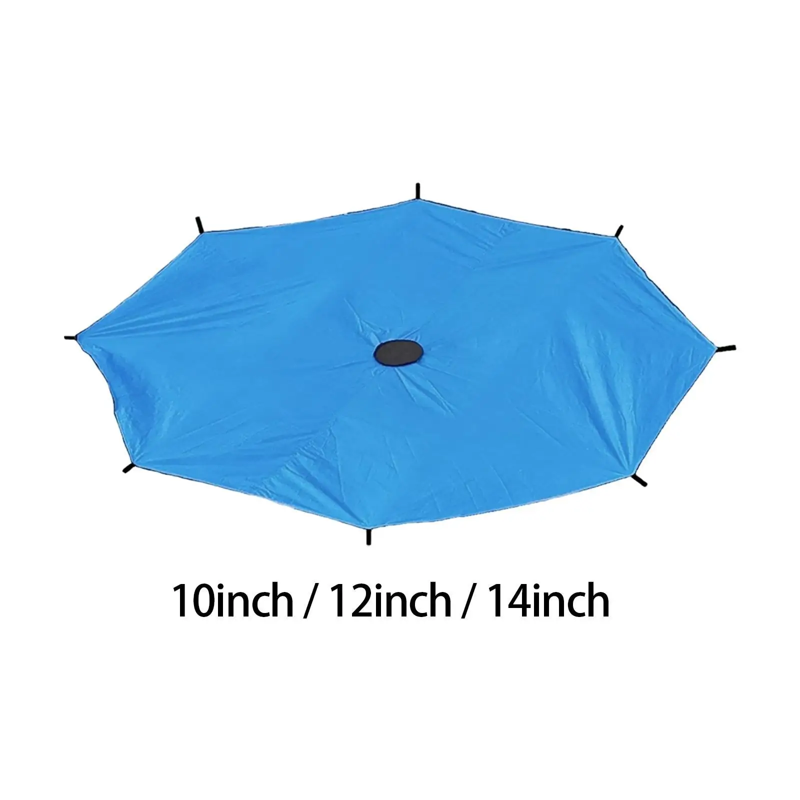 Trampoline Sunshade Cover Trampoline Top Cover Playground Trampoline Canopy Outdoor Trampoline Sun Protection Cover (Blue)