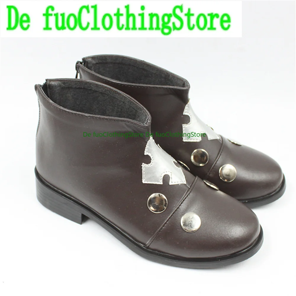 DefuoClothing Guilty Gear Ravenm Raven Cosplay Schoenen Laarzen Game Anime Game rollenspel Halloween Party Props Schoenen Laarzen