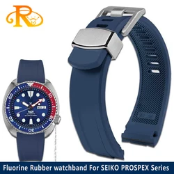 Arc Watch Strap For SEIKO PROSPEX Series SRPE99K1 SRP777J1 SRPC91J1 25J1 Fluorine Rubber watchband no dust Men's Wrist band 22mm