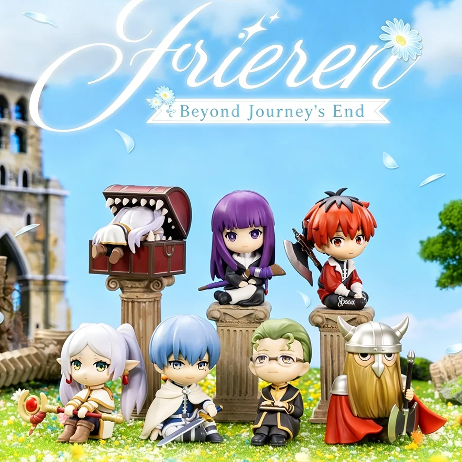 Frieren Beyond Journey's End Q Version Cartoon Head Frieren Figure Full Painting Spraying Anime Collection Model