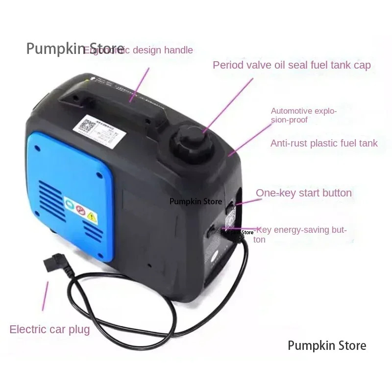 48v60v72v universal remote gasoline generator electric two-wheel range extender battery car three-wheel small free installation