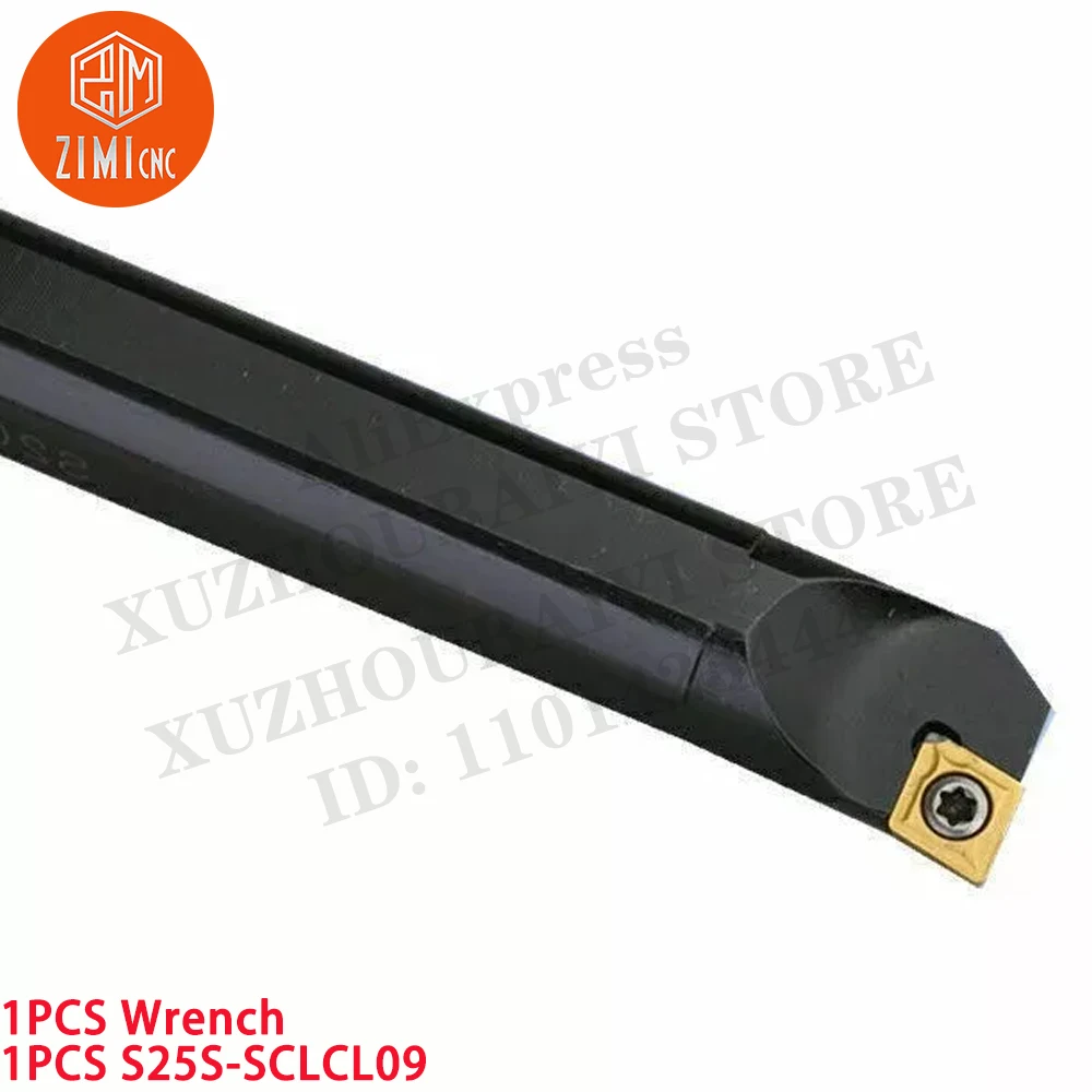 1PC S25S-SCLCL09 25*250mm Lathe Internal Turning Tool Holder For CCMT09T3 Carbide Insert CNC metal lathe mechanical cutting tool