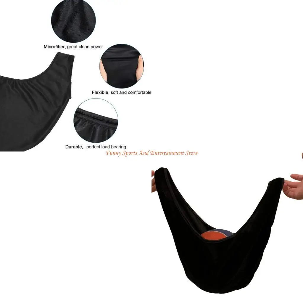 

C4DE Bowlings Ball Cleaning Bag Portable Microfibers Bowlings Ball Polisher Cleaner Washable Bowlings Ball Cleaner Holder Bag