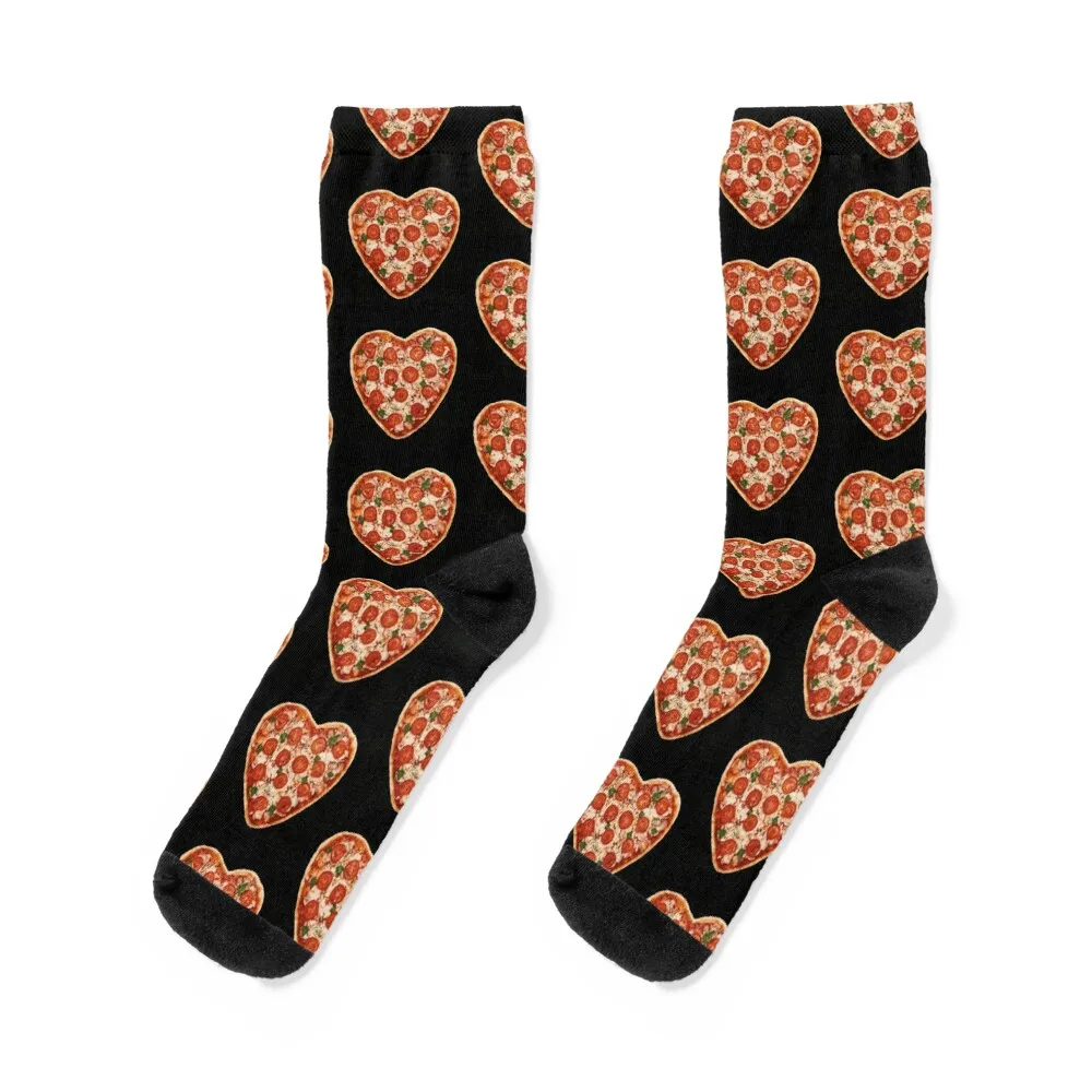 heart shaped pizza Socks professional running basketball moving stockings golf Socks For Man Women's