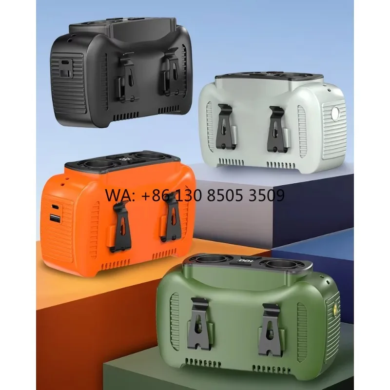 

16000mAh Power Bank Brushless Motor Low Noise with LED SOS Light Five Wind Speed Battery Source Outdoor Portable Waist Fan