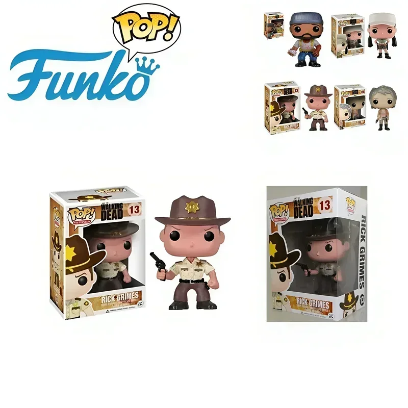 funko-pop-walking-dead-tyreese-310--rosita-387--carol-peletier-156--rick-grimes-13--jouets-modeles-de-figurines-d'action-pour-cadeaux-d'anniversaire