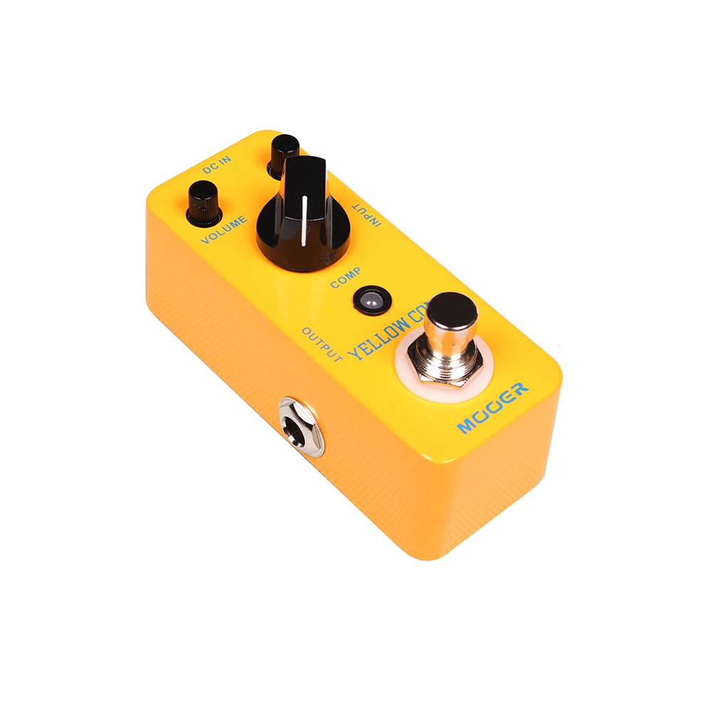 MOOER Yellow Comp Optical Compressor Guitar Effect Pedal Guitar Parts & Accessories True Bypass Full Metal Shell Pedal Electric