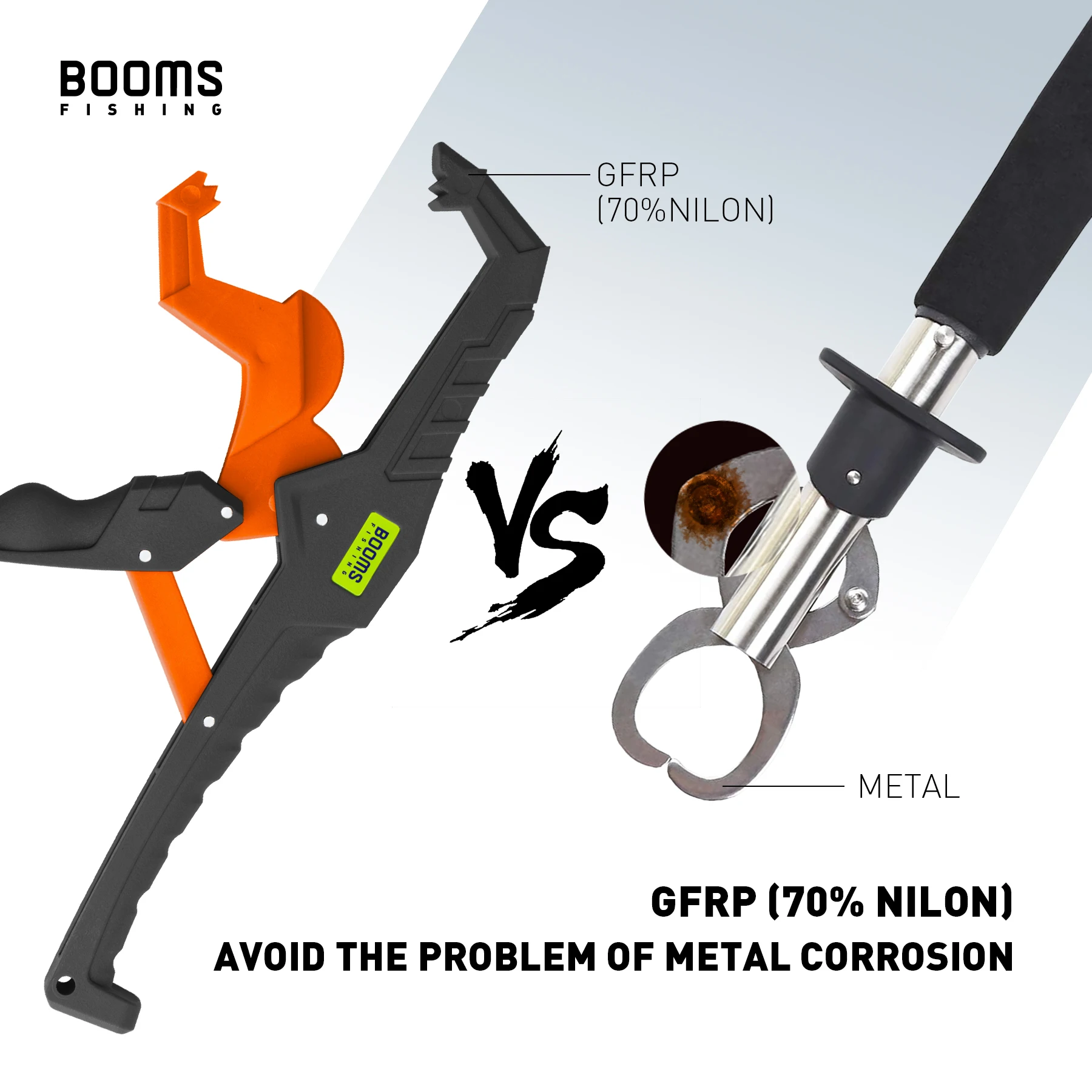 6 ألوان الصيد القابض كماشة 50 كجم قدرة تحمل قوية الأسماك الشفاه كليب قبضة تحكم الألياف الزجاجية المنتزع معالجة أدوات