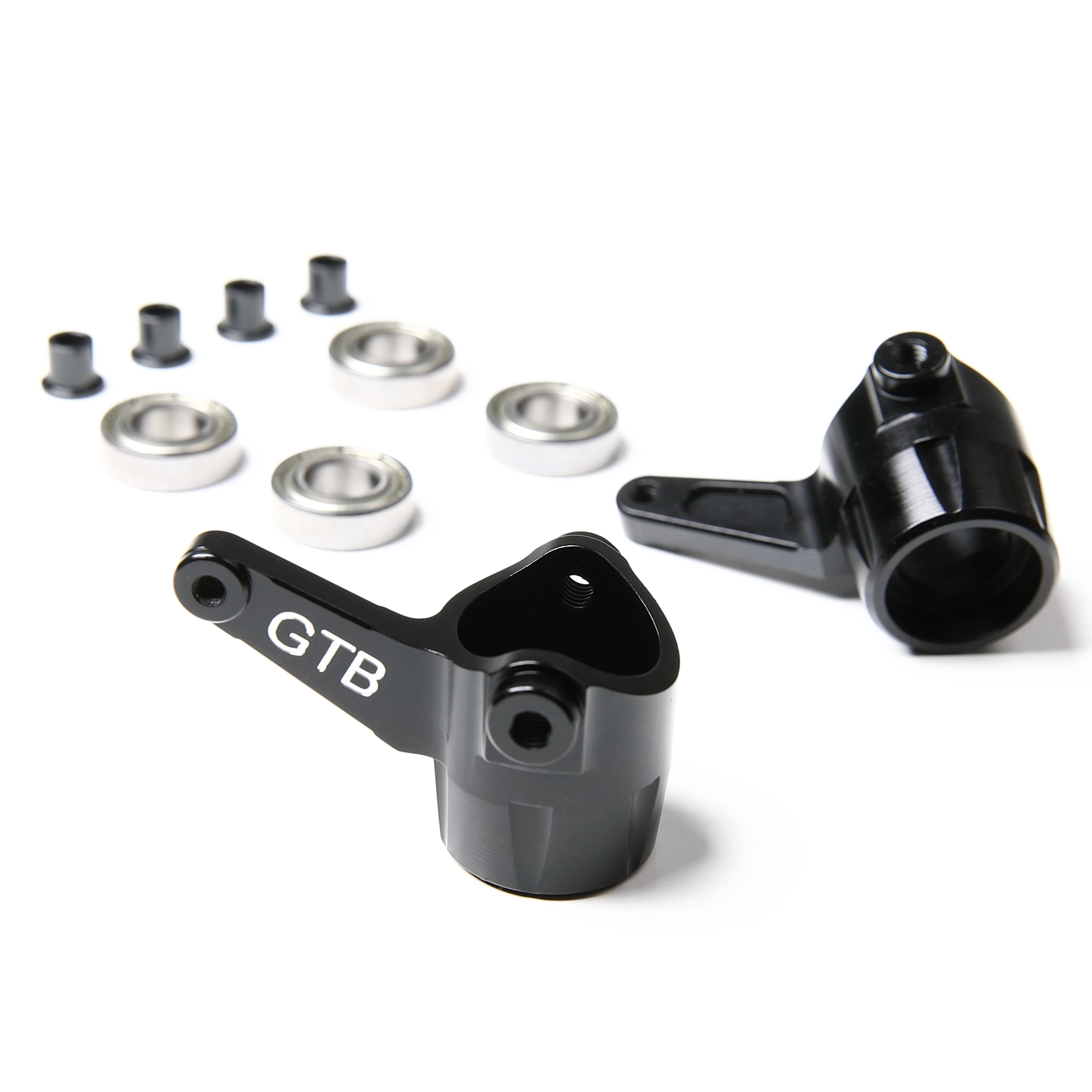 GTB CNC Aluminum 1/8 RC Car Kyosho Mad Crusher Mad Force FOXX USA-1 Steering Knuckles Upgrade Part