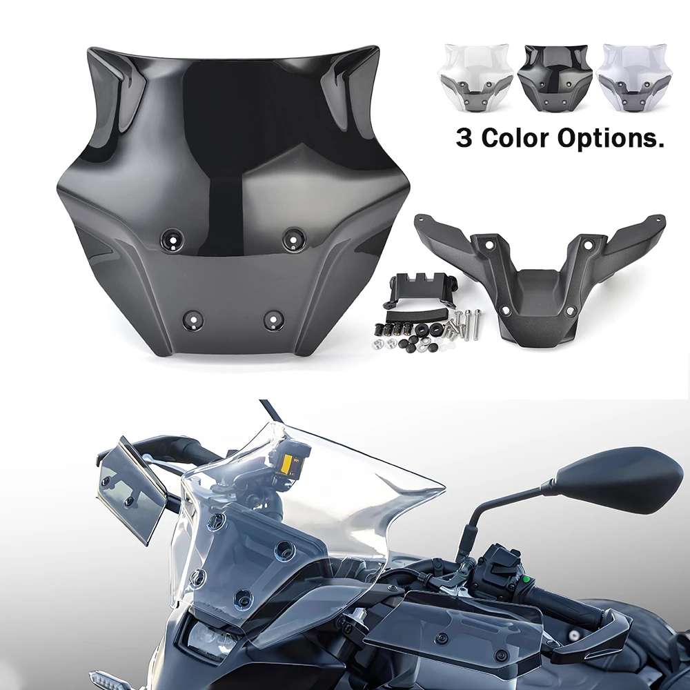 

Motorcycle Windshield For Yamaha MT09 MT-09 SP 2024 Windscreen Wind Deflector