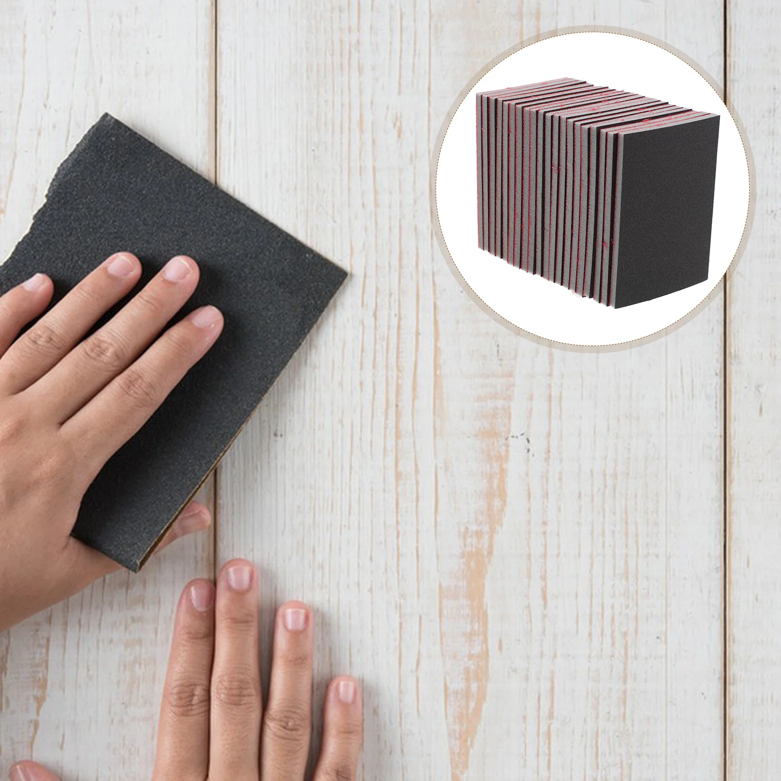 

20 Pcs Car Sanding Paper Fine Sandpaper Sponge Blocks For Body Foam Pads Wet Dry Automotive Polishing Repair Multiple Grit Sizes
