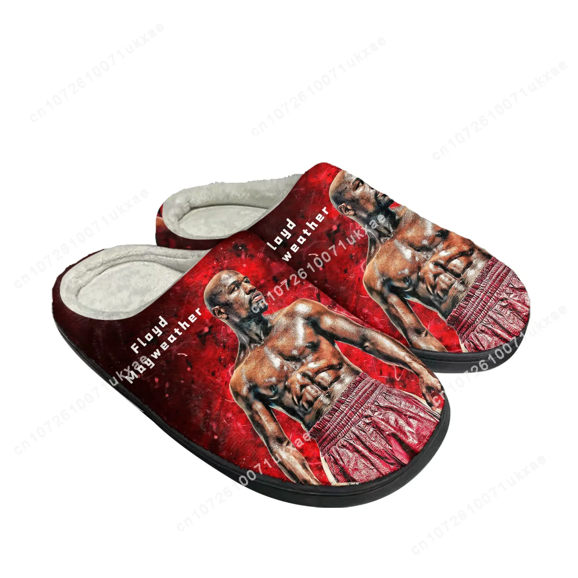 F-Floyd M-Mayweather U-Undefeated B-Boxing Home Cotton Slippers Mens Womens Plush Bedroom Casual Keep Warm Shoes Customized Shoe