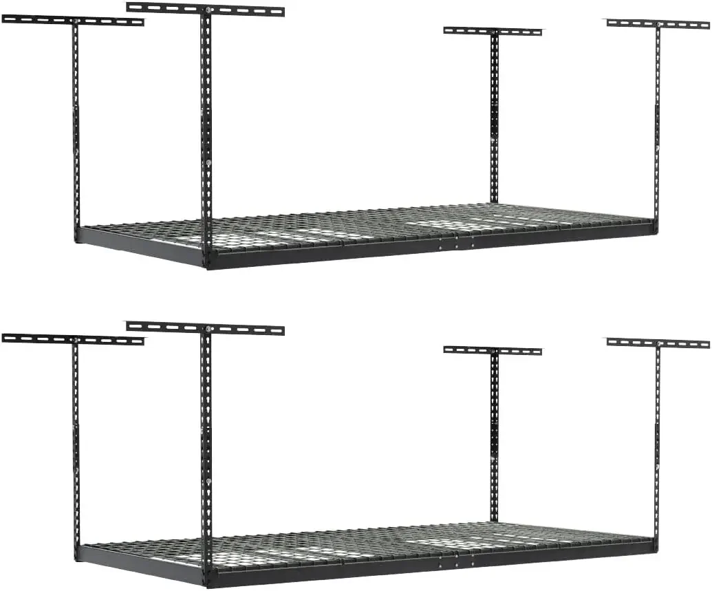 2-Pack 4 x 8 MonsterRax Overhead Garage Storage Rack, Ceiling Racks for Garage, Organization Shelving