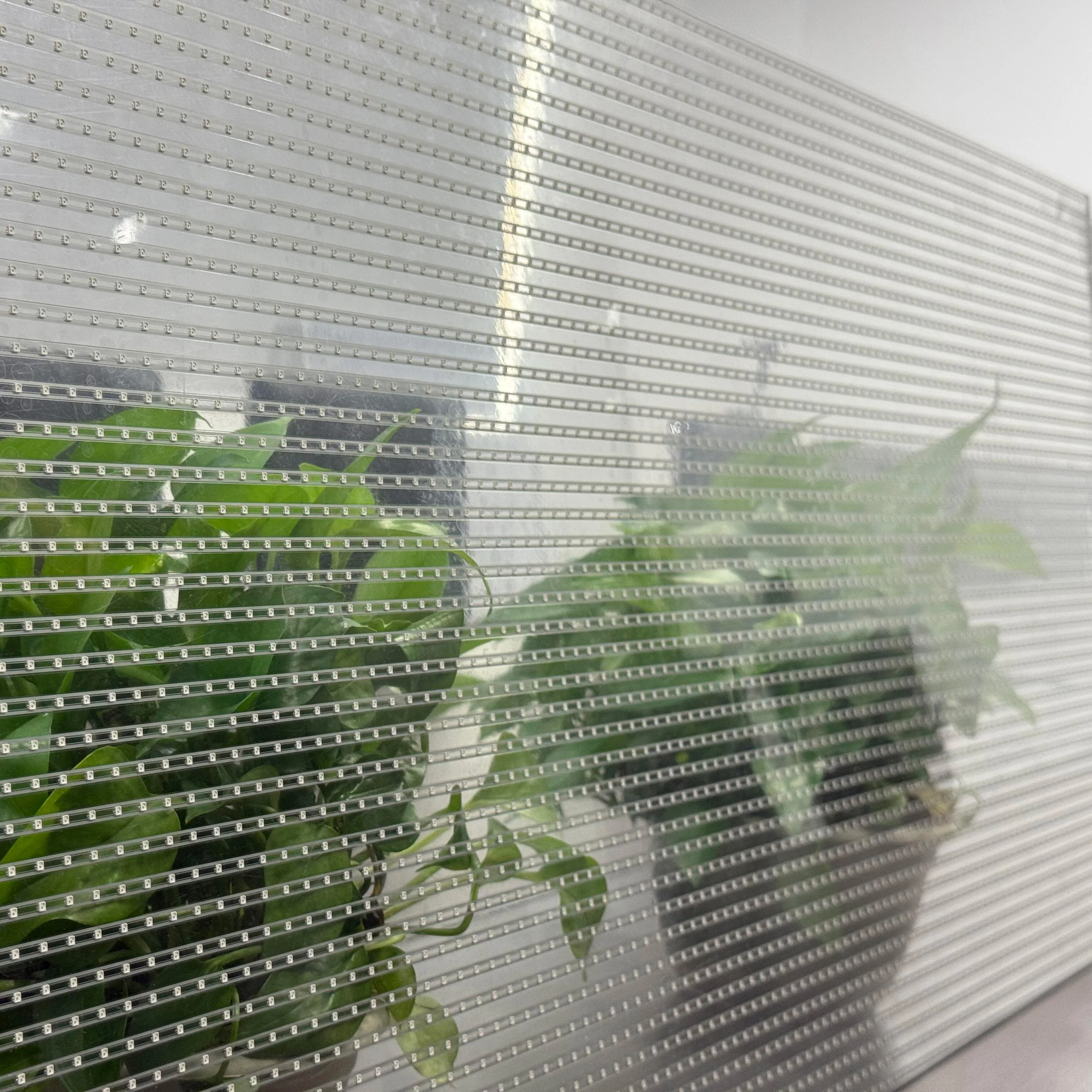 Customizable Outdoor Waterproof Led Advertisement Transparent Crystal Display Crystal Film for Mall Advertising Video Wall