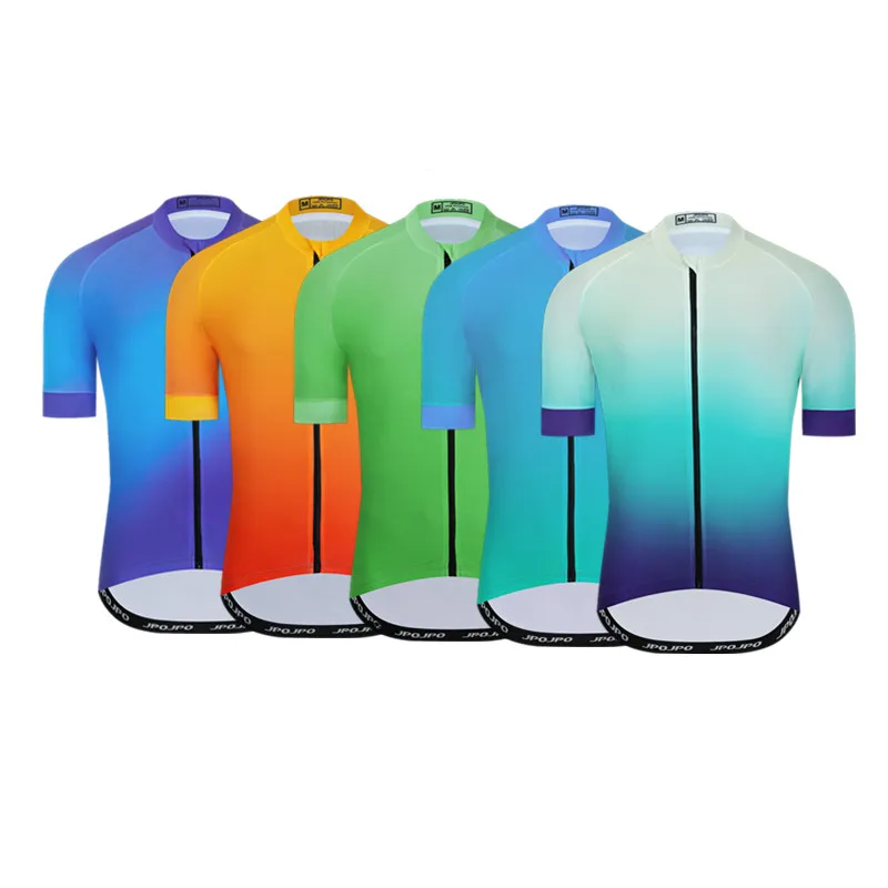 Gradient Cycling Jersey Men MTBBike Jersey Tops Breathable Bicycle Clothing High Quality Road Cycling Shirt Maillot Ciclismo