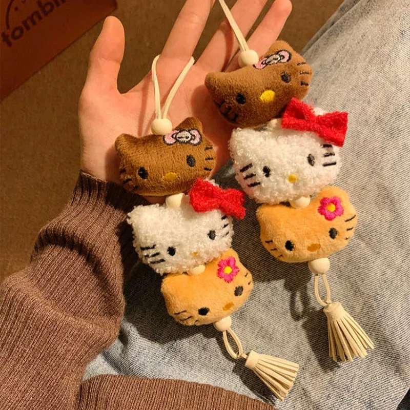 Leuke Kitty pluche hanger cartoon handgemaakte Kt Cat tas hangende pop tas pop sleutelhanger hangende ornamenten op voorraad