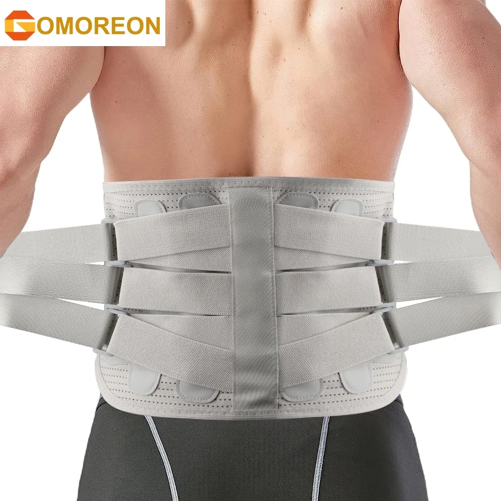 Back Brace Lower Back Pain Relief with 2 Stays,Breathable Back Support Belt for Heavy Lifting Work,Anti-Skid Lumbar Support Belt