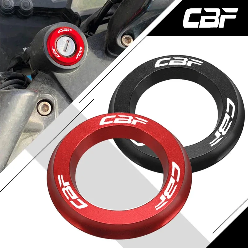 

CBF logo Motorcycle For HONDA CBF Ignition Switch Cover Ring Protection CBF125 CBF190R CBF500 CBF600 CBF1000 cbf 125 Accessories