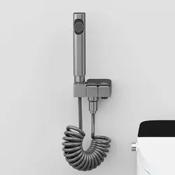 Grey Black White Bidet Shower Faucet Solid Brass Bidet Faucet Muslim Ducha Higienica Hot Cold Water Mixer Tap Toilet Faucets