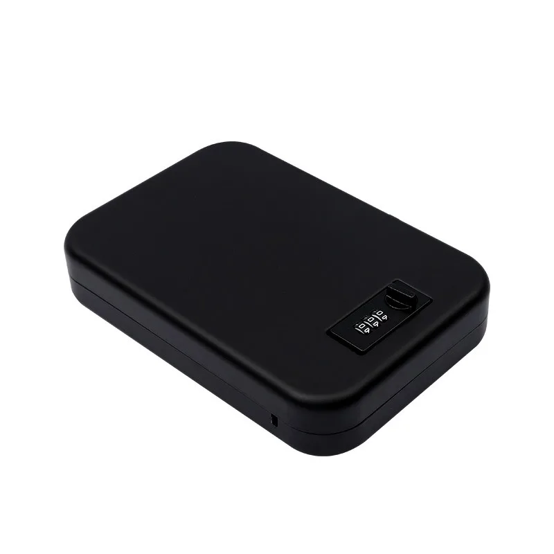 Portable Password Pistol Box Mini Car Safe OS300C Black