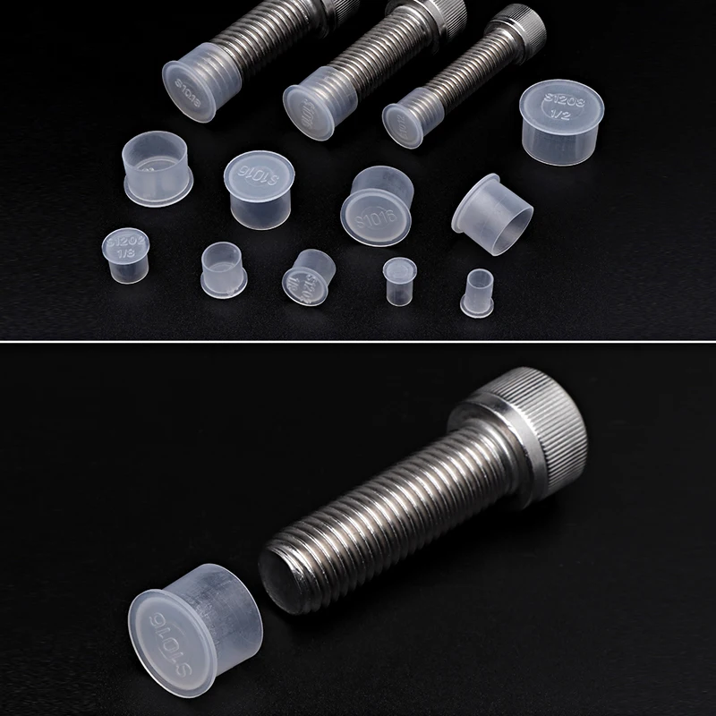 Band Edge Plastic Cover for Hole Waterpipe Holes Plugs Stainless Steel Pipe Furniture Threaded Sheath Cap Circular Caps Bolt End