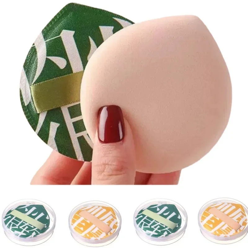 YS0080-100-Point Cotton Cushion Puff - Makeup Artist Grade, Non-Powder Absorbing, Thick Q-Elastic, Dry/Wet Dual-Use