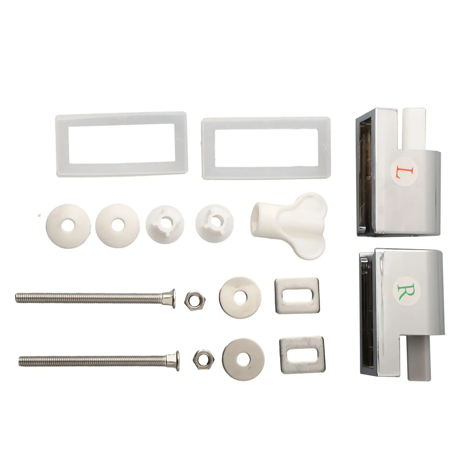 Connector Hinges Set Contemporary Toilet Slow-down Parts Soft Close Hinges Top Fixing Method Suits Any Bathroom