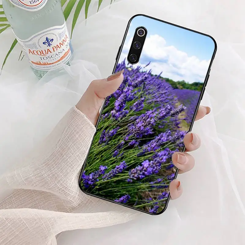 Lavender Purple flowers Phone Case for Xiaomi mi 5 6 8 9 10 lite pro SE Mix 2s 3 F1 Max2 3