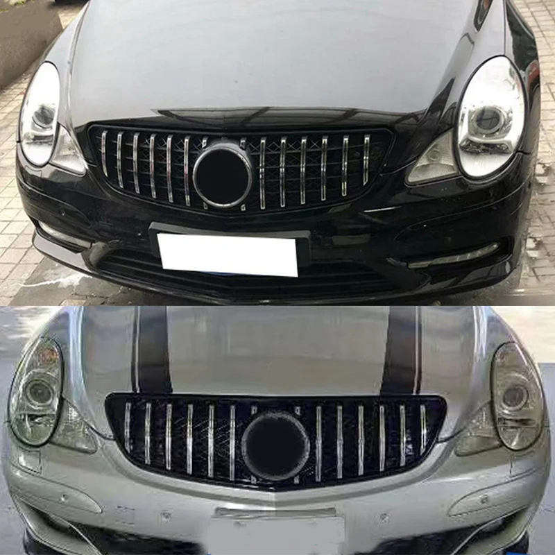 Car Front Grille GT Style Mesh Grill For Mercedes-Benz R-Class W250  R320 R350 R500 R550 2005-2010 ABS Grills