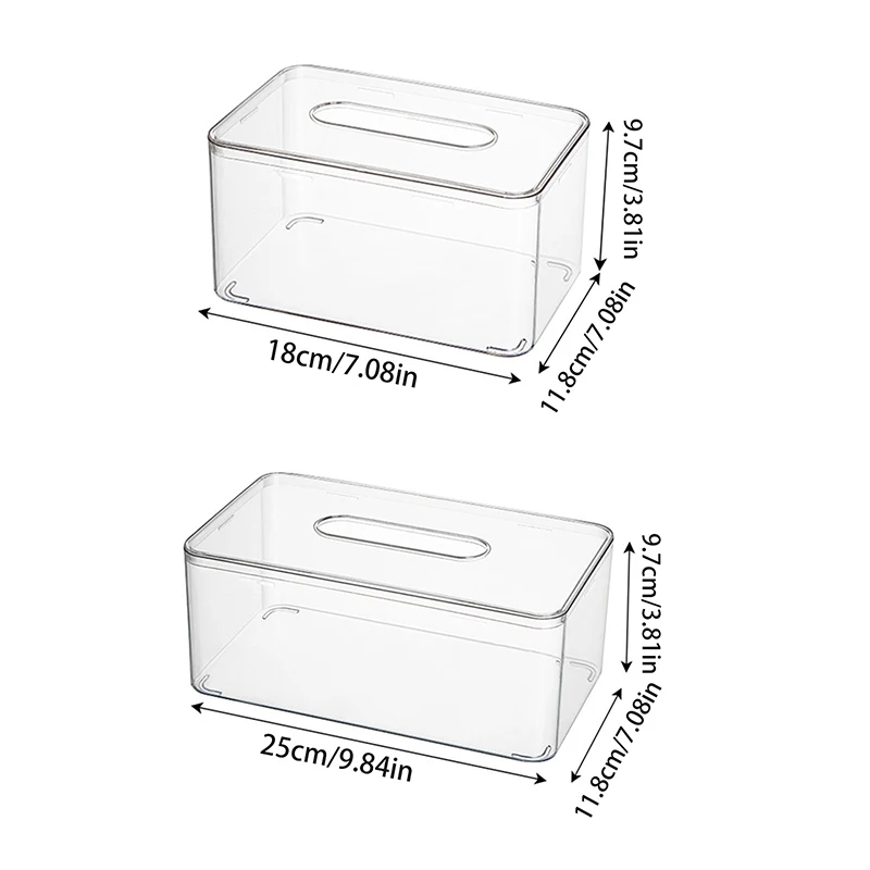 Transparent Tissue Design Tissue Box Halter Für Toilette Home Office Handtuch Serviette Papier Spender Tissue Halter