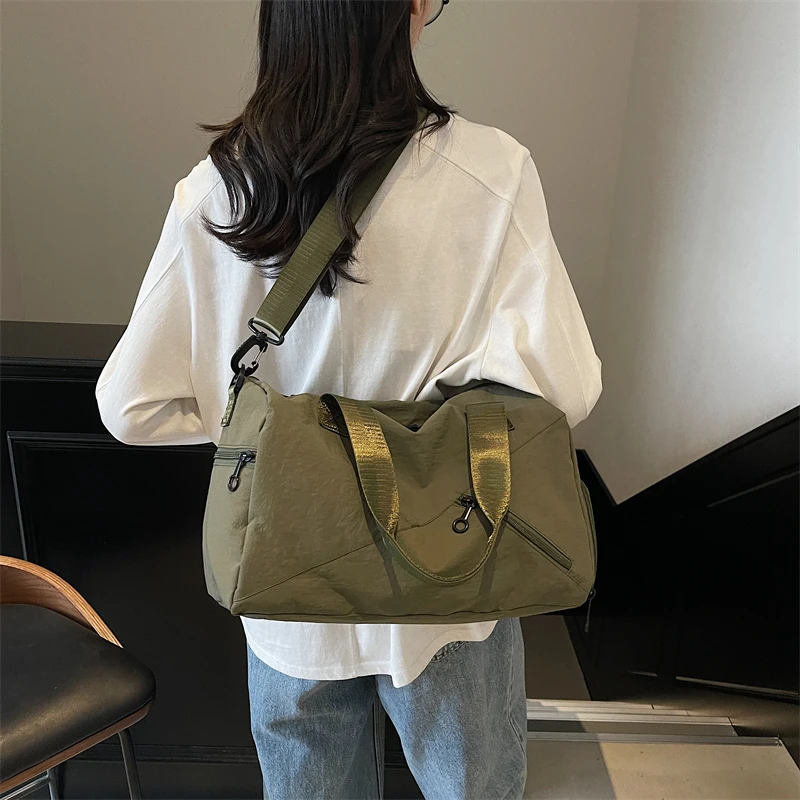 

Большая спортивная сумка для йоги, женская легкая дорожная сумка для фитнеса, для коротких поездок на природу, с отдельными отделениями для влажных и сухих вещей