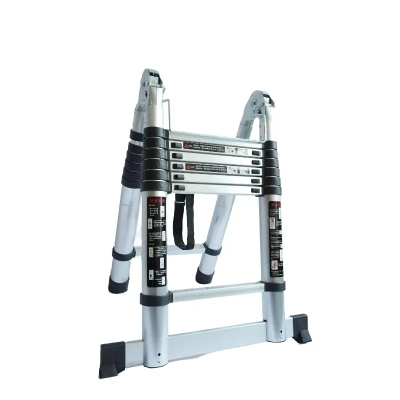 10 Meter 12+12 Steps Telescopic Ladder Multifunction Aluminum Folding Roofing Extension Ladder Telescopic Household Ladder