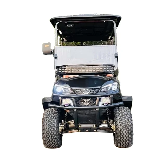 2/4/6/8 مقاعد معدنية الصلب البلاستيك عربة جولف الكهربائية على الطرق الوعرة عربات الغولف سيارة عربات التي تجرها الدواب جولف #3