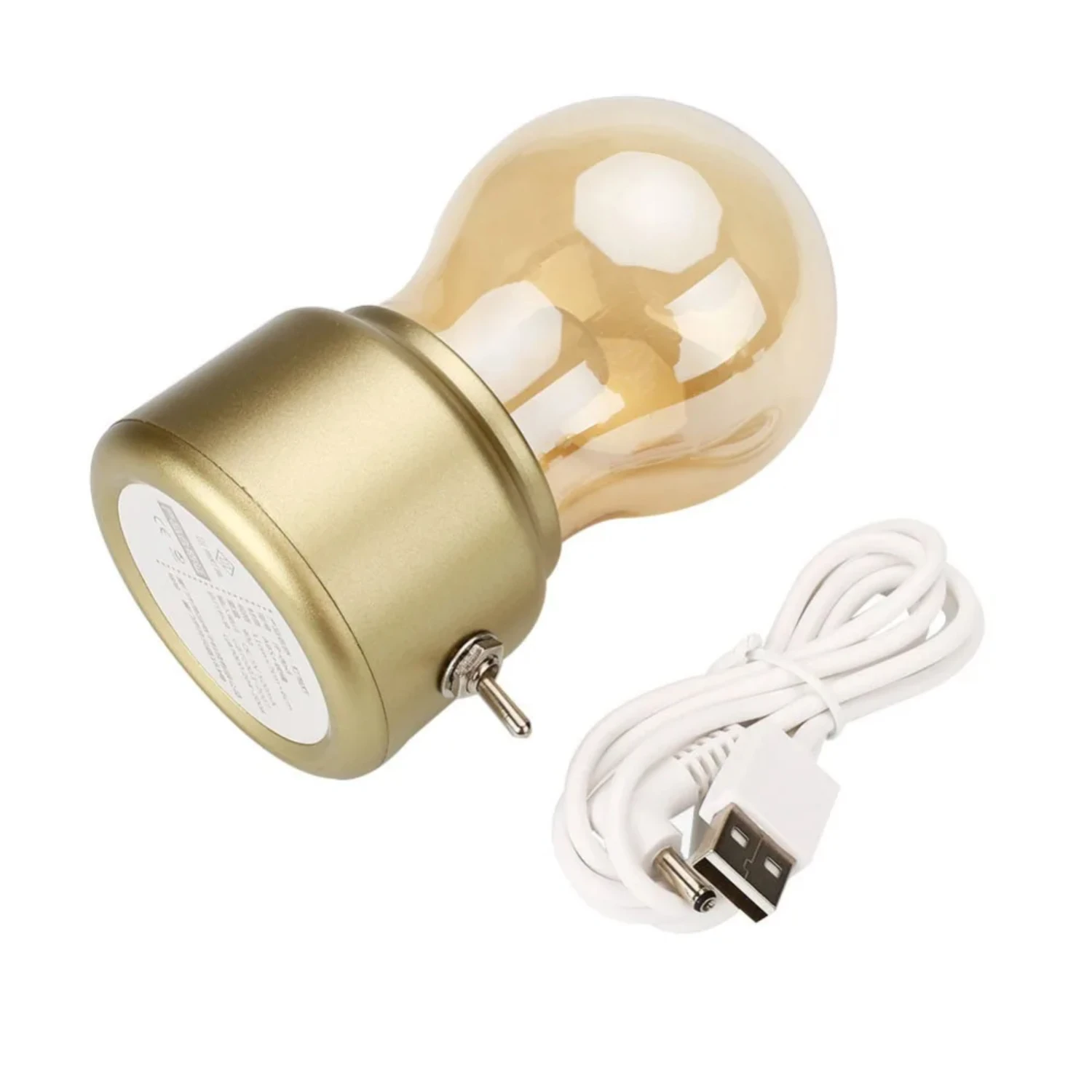 Nieuwe Vintage Retro Lamp Led Nachtlampje Old Fashion Usb Oplaadbare Tafellamp Bedlampje Met Schakelaar Aan/Uit Beste Gi