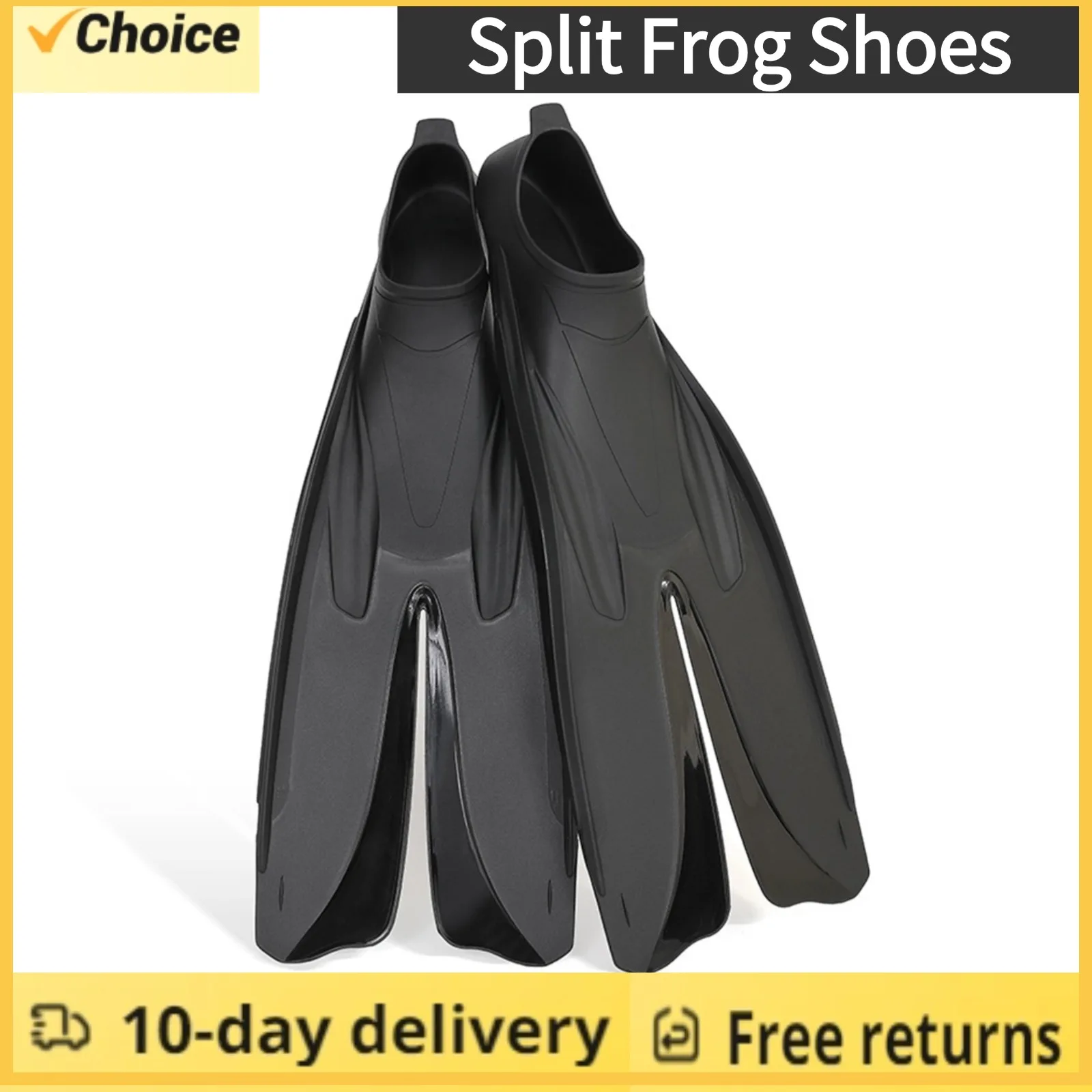 Professional Split Frog Shoes AntiSlip Crawl Dive Snorkeling Training Flippers Diving Shoes Swimming Equipment