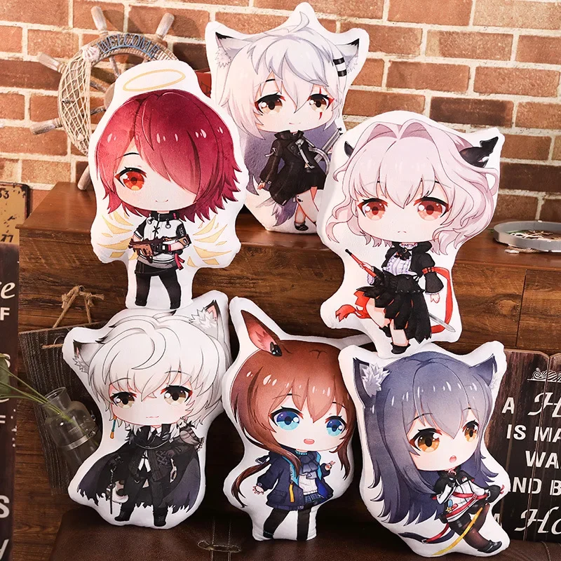 Arknights dupla face travesseiro recheado, Almofada macia, Desenhos Animados Criativos, Cama, Sofá, Quarto, Boneca Decorativa Brinquedos, Fans Gift