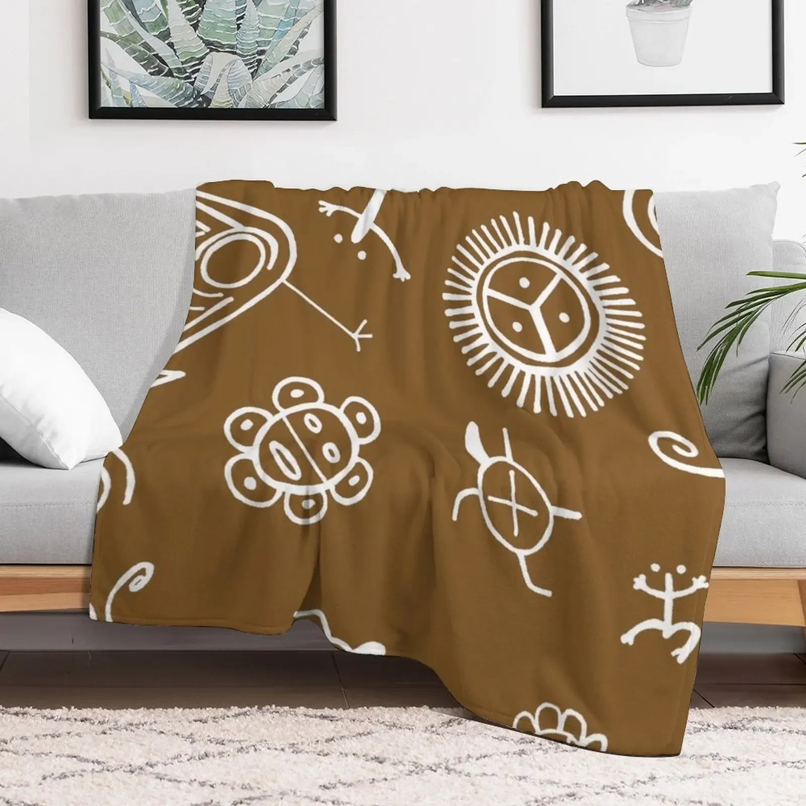 Taino Symbols Throw Blanket Summer Beddings Sofa Thin Blankets