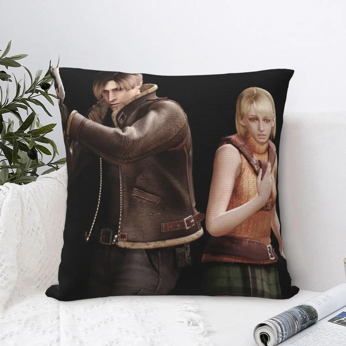 Ashley Graham Leon S. Kennedy Pillow Cover Morden Pillow Case For Wedding Party Home Decor Cushion Cover Soft Pillowcases Gift